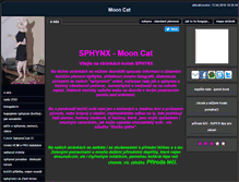 Tablet Screenshot of mooncat.cz